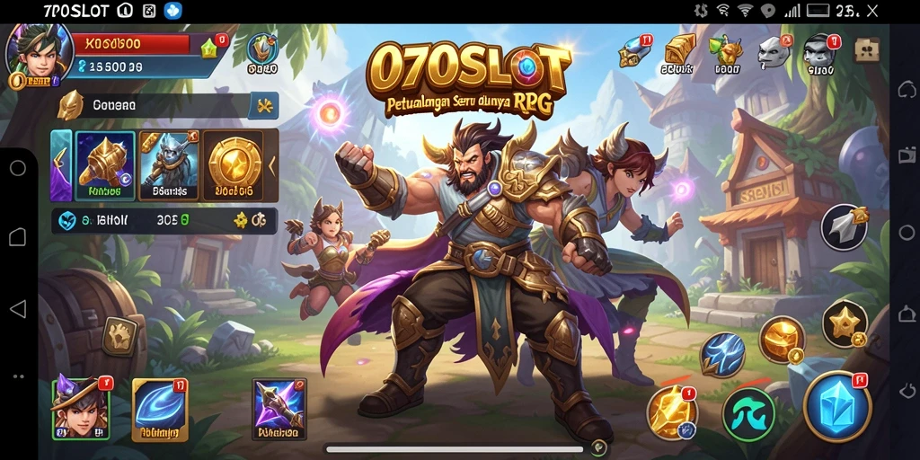 Screenshot menunjukkan aksi mendebarkan dalam petualangan RPG.