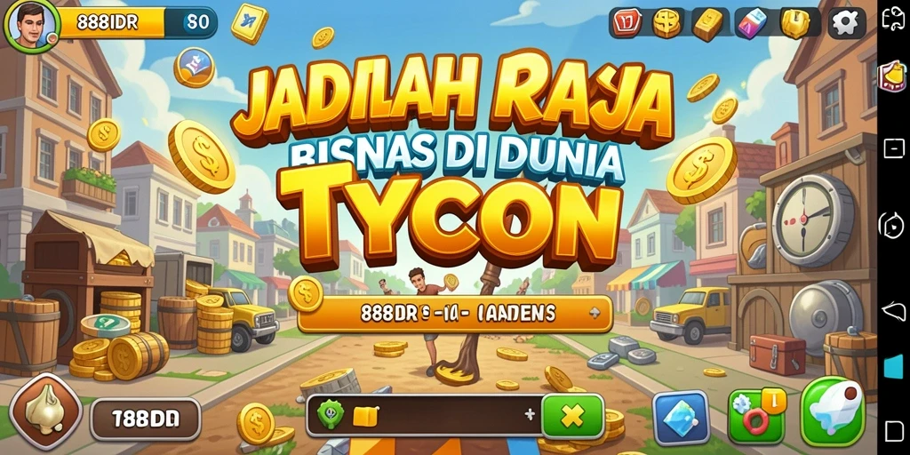Screenshot gameplay 888IDR yang menunjukkan aktivitas Tycoon yang seru.