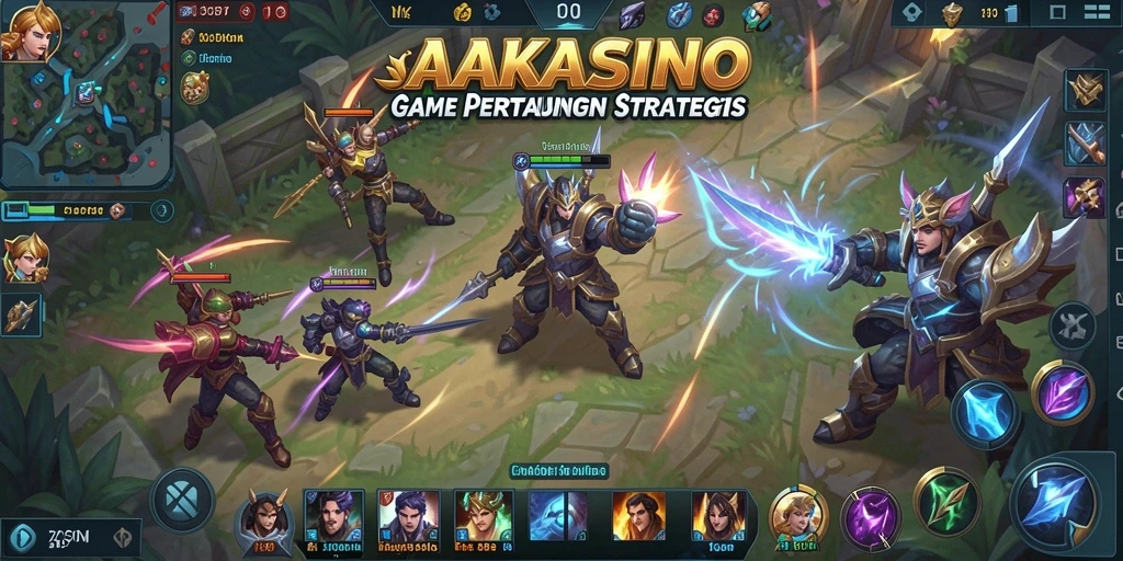Gameplay MOBA yang menegangkan dengan karakter unik.