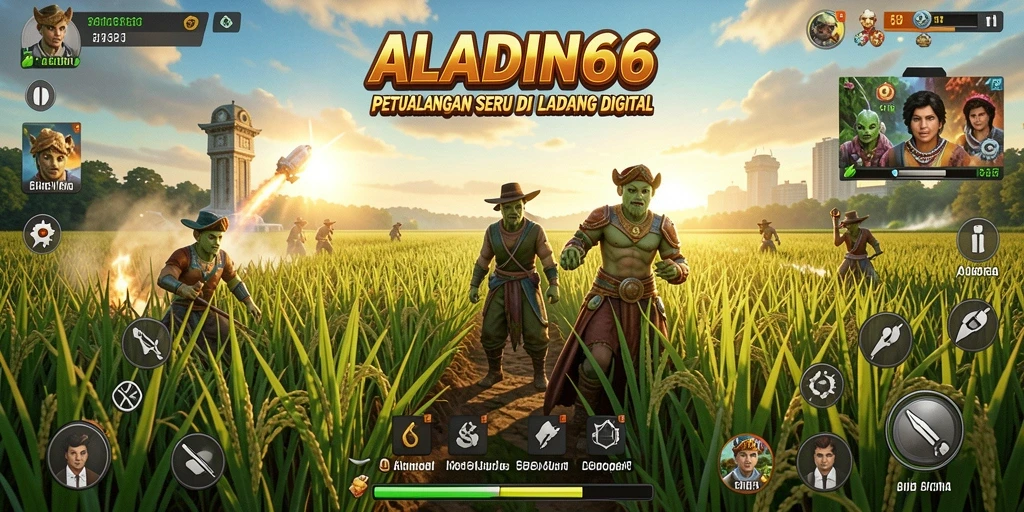 Tampilan game Farming yang mengasyikkan dalam ALADIN66.