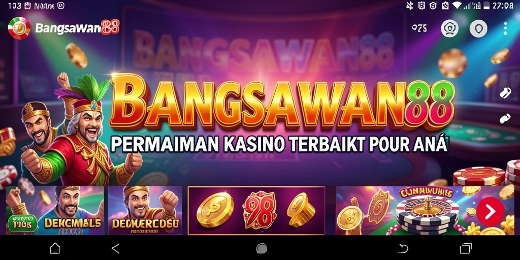 Screenshot gameplay BANGSAWAN88 menampilkan keseruan permainan kasino.