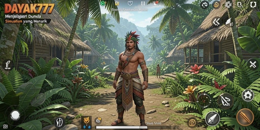 Screenshot utama dari DAYAK777 menampilkan gameplay interaktif yang menarik.
