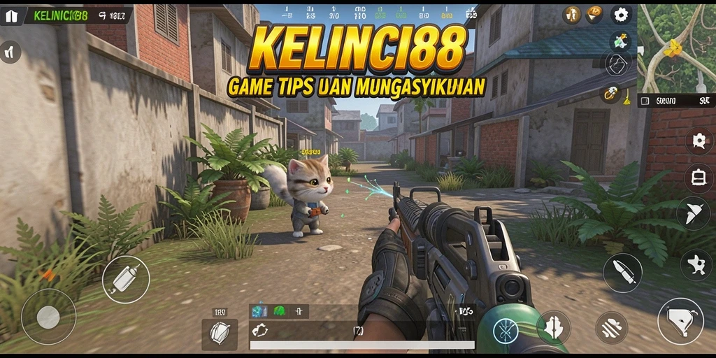 Tampilan gameplay menegangkan KELINCI88 dalam aksi TPS.