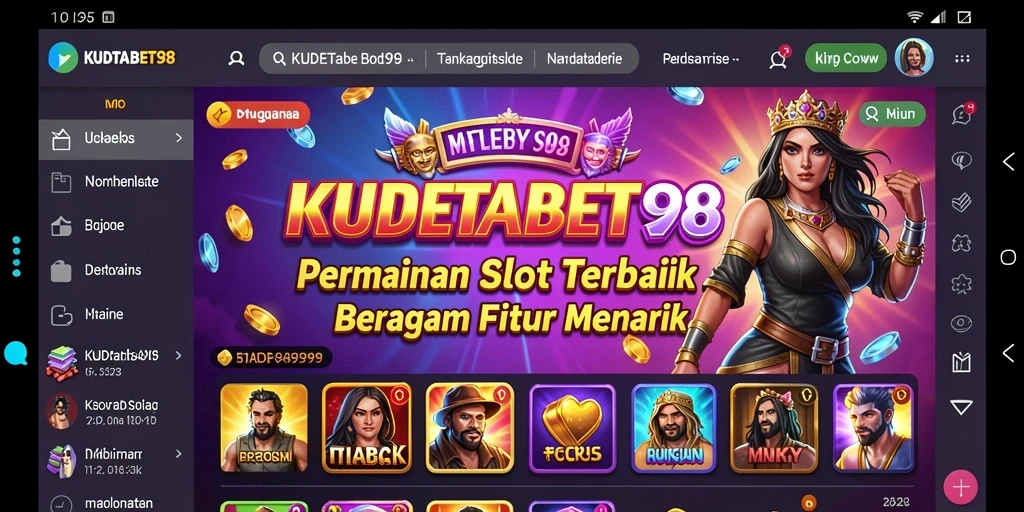Tampilan menarik dari gameplay KUDETABET98 dengan banyak fitur slot.