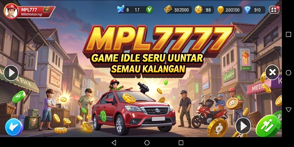 Screenshot gameplay MPL777 menampilkan karakter Idle yang sibuk bekerja.