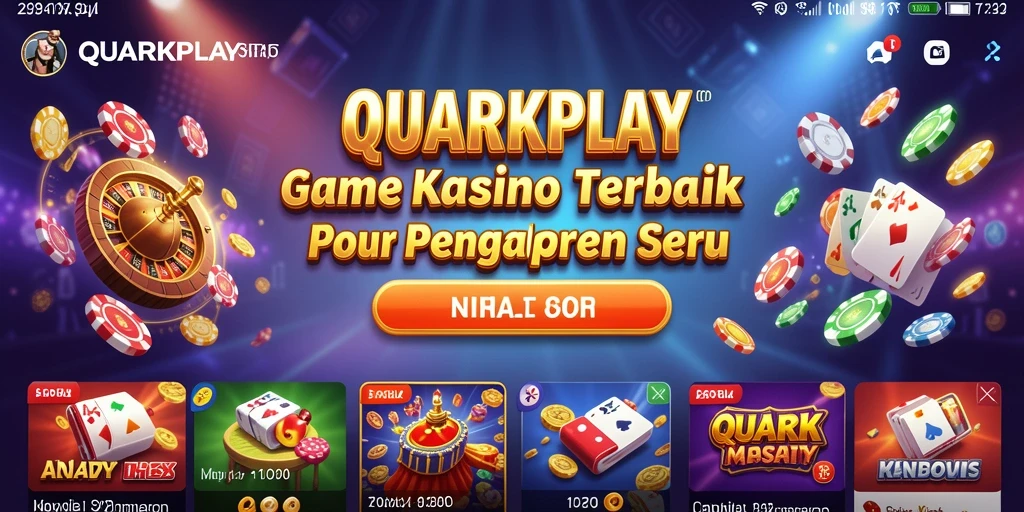 Tampilan seru gameplay Kasino di QUARKPLAY yang memikat.
