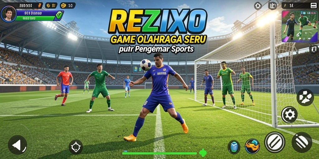 Screenshot menampilkan aksi gameplay seru di REZIXO.