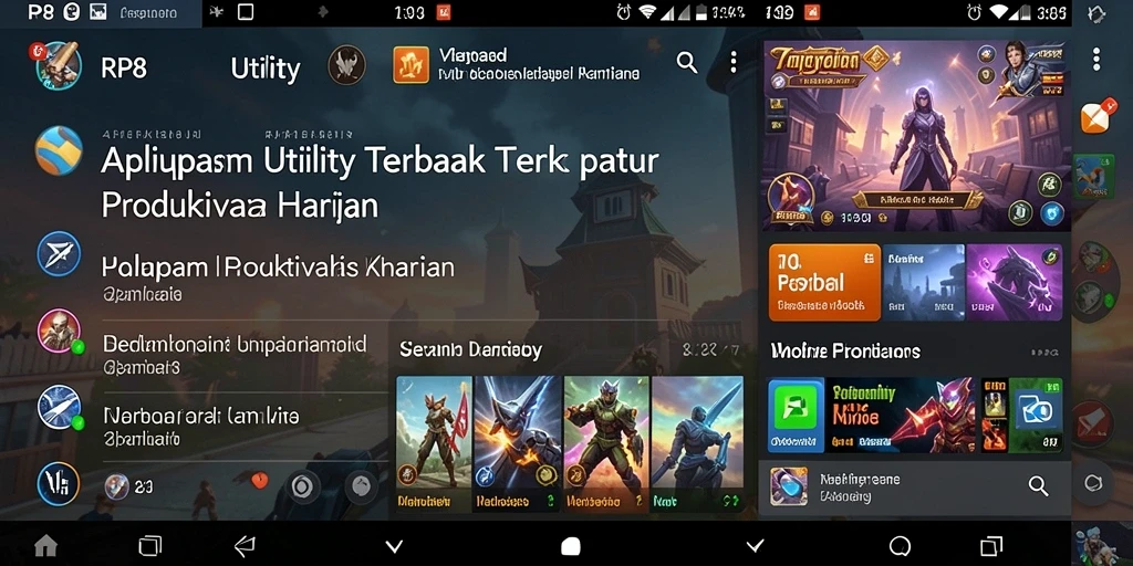 Tampilan antarmuka RP8 yang intuitif dan menarik.