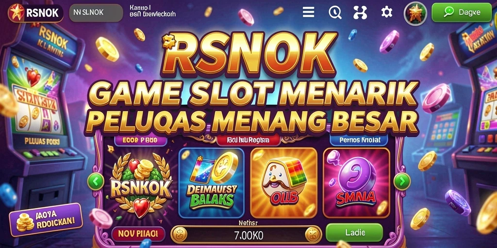 Tampilan gameplay RSNOK dengan simbol-simbol Slot yang menarik.