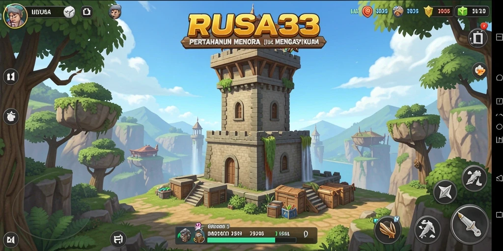 Tampilan menarik dalam gameplay Tower Defense yang menegangkan.
