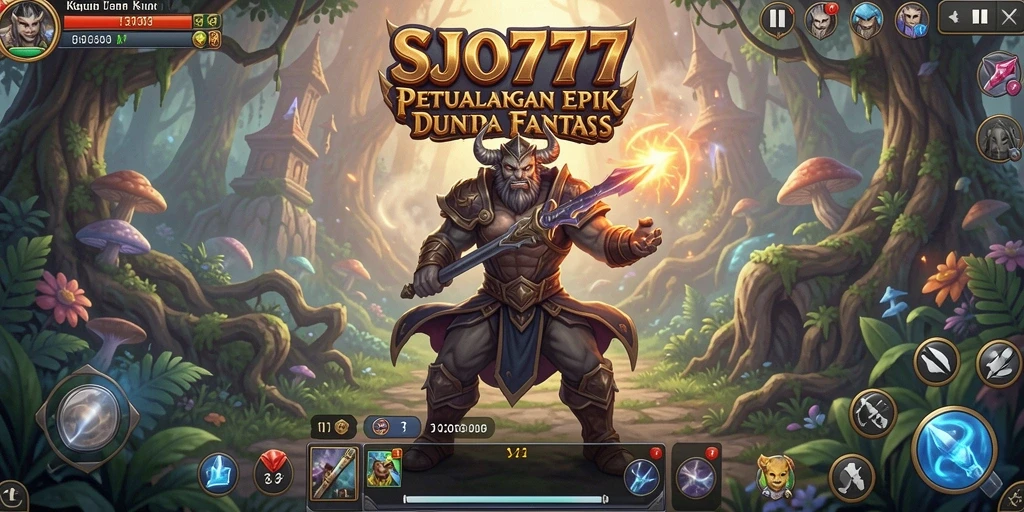 Tampilan gameplay SJO777 yang menarik dan imersif dalam dunia RPG.