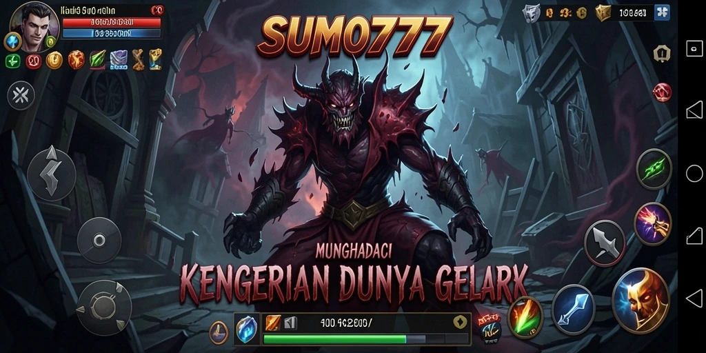 Tampilan gameplay menakutkan dari SUMO777 yang penuh dengan kengerian.