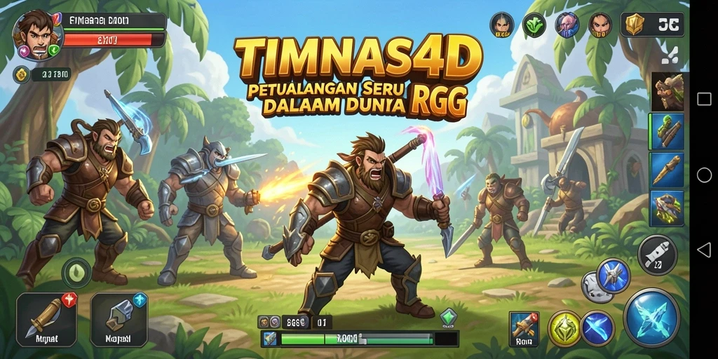 Tampilan gameplay menarik dari TIMNAS4D dalam petualangan RPG.