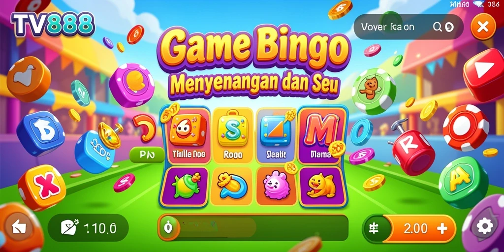 Tampilan gameplay seru dan menarik dari TV888 Bingo.
