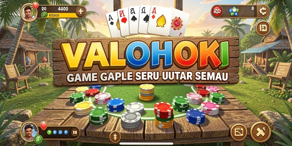 Tampilan gameplay Gaple yang seru dan interaktif.